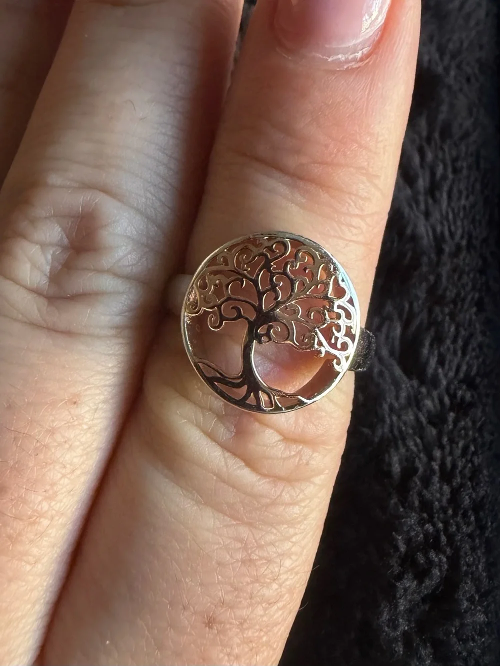 925 Tree of Life Filigree Ring - 925 SS